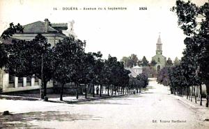 DOUERA - AVENUE DU 4 SEPTEMBRE  - 1924